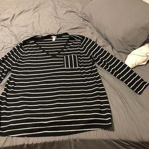 Black and white striped sweater!